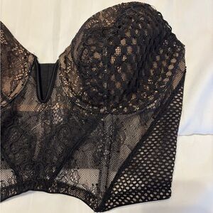 New Victoria's Secret Black Lace Bustier